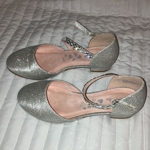 Olive and Edie, Silver Selina Heel dress shoes